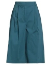 Liviana Conti Woman Pants Deep Teal Size 4 Cotton, Polyamide, Elastane In Green
