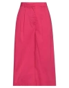 Liviana Conti Woman Pants Fuchsia Size 6 Cotton, Polyamide, Elastane In Pink