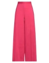 Liviana Conti Woman Pants Fuchsia Size 6 Cotton, Polyamide, Elastane In White