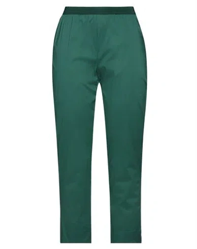 Liviana Conti Woman Pants Green Size 8 Cotton, Polyamide, Elastane