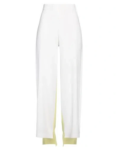 Liviana Conti Woman Pants Ivory Size 10 Viscose, Polyamide In White