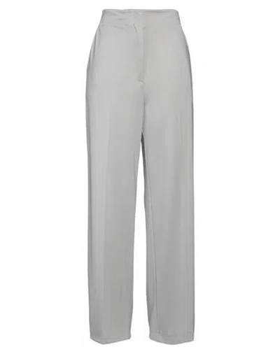 Liviana Conti Woman Pants Light Grey Size 8 Viscose, Polyamide, Elastane In Gray