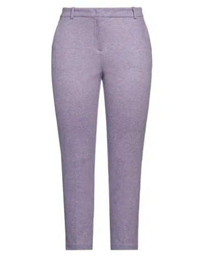 Liviana Conti Woman Pants Lilac Size 8 Cashmere, Polyamide In Purple