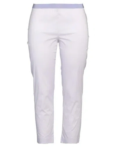 Liviana Conti Woman Pants Lilac Size 8 Cotton, Polyamide, Elastane In Purple