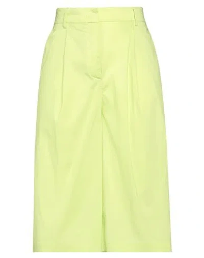 Liviana Conti Woman Pants Lime Green Size 6 Cotton, Polyamide, Elastane