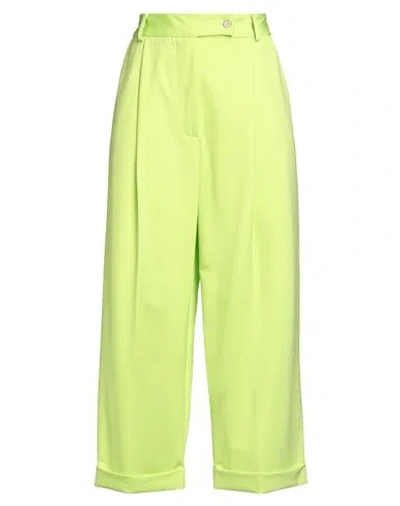 Liviana Conti Woman Pants Lime Green Size 6 Viscose, Polyamide, Elastane