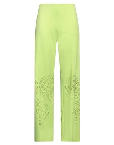 Liviana Conti Woman Pants Lime Green Size 8 Viscose, Polyamide, Elastane