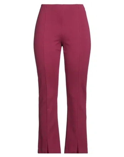 Liviana Conti Woman Pants Mauve Size 6 Viscose, Polyamide, Elastane In Purple