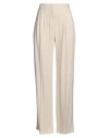 Liviana Conti Woman Pants Off White Size 4 Viscose, Acetate In Off White