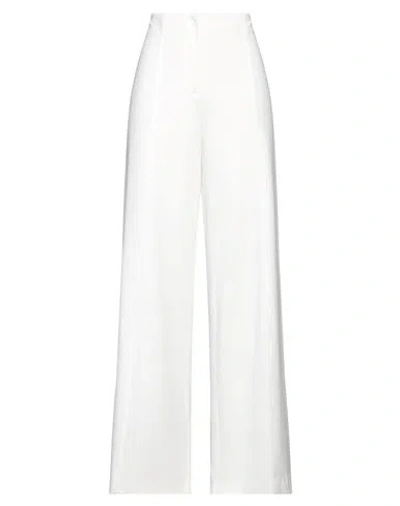 Liviana Conti Woman Pants Off White Size 8 Viscose, Polyamide, Elastane