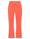 Liviana Conti Woman Pants Orange Size 8 Cotton, Polyamide, Elastane