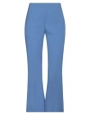 Liviana Conti Woman Pants Pastel Blue Size 2 Cotton, Polyamide, Elastane