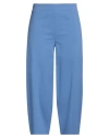 Liviana Conti Woman Pants Pastel Blue Size 6 Viscose, Polyamide, Elastane In Blue