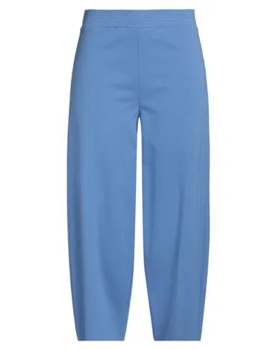 Liviana Conti Woman Pants Pastel Blue Size 6 Viscose, Polyamide, Elastane