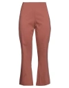 Liviana Conti Woman Pants Pastel Pink Size 4 Cotton, Polyamide, Elastane