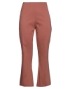 Liviana Conti Woman Pants Antique Rose Size 4 Cotton, Polyamide, Elastane In Pink