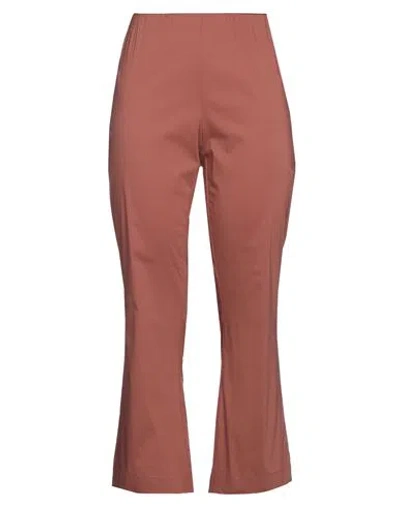 Liviana Conti Woman Pants Antique Rose Size 4 Cotton, Polyamide, Elastane In Pink