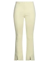 Liviana Conti Woman Pants Pastel Yellow Size 6 Viscose, Polyamide, Elastane In Green