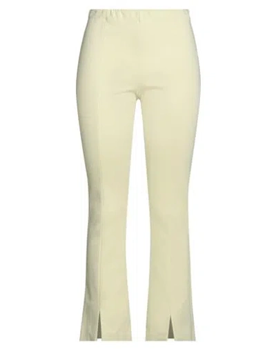 Liviana Conti Woman Pants Pastel Yellow Size 6 Viscose, Polyamide, Elastane In Green
