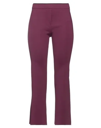 Liviana Conti Woman Pants Plum Size 6 Polyamide, Elastane In Purple