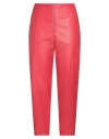 Liviana Conti Woman Pants Red Size 10 Polyurethane, Polyester In Red