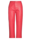 Liviana Conti Woman Pants Red Size 10 Polyurethane, Polyester In Red