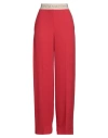 Liviana Conti Woman Pants Red Size 2 Viscose, Acetate In Red