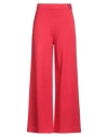 Liviana Conti Woman Pants Red Size 4 Viscose, Polyester In Red