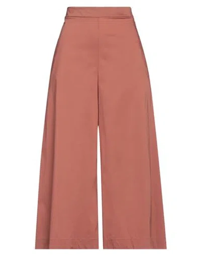 Liviana Conti Woman Pants Rust Size 6 Cotton, Polyamide, Elastane In Red