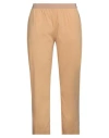 Liviana Conti Woman Pants Sand Size 4 Cotton, Polyamide, Elastane In Beige