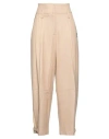 Liviana Conti Woman Pants Sand Size 6 Virgin Wool, Viscose In Beige