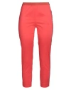 Liviana Conti Woman Pants Tomato Red Size 2 Cotton, Polyamide, Elastane