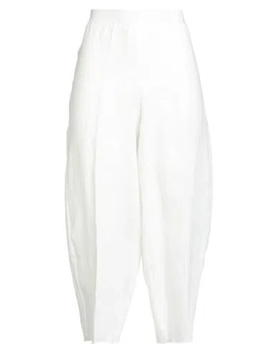 Liviana Conti Woman Pants White Size 10 Linen