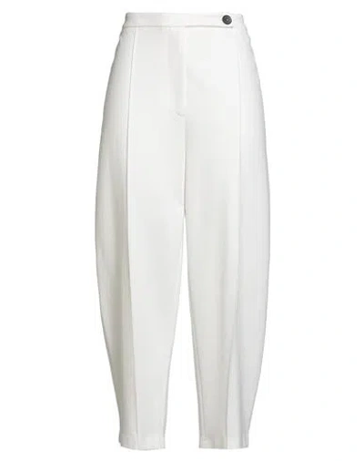 Liviana Conti Woman Pants White Size 10 Viscose, Polyamide, Elastane