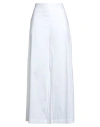 Liviana Conti Woman Pants White Size 8 Cotton, Polyamide, Elastane