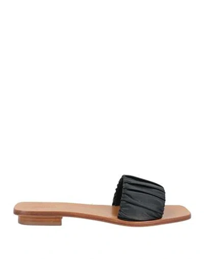 Liviana Conti Woman Sandals Black Size 6 Leather