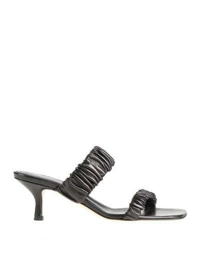 Liviana Conti Woman Sandals Black Size 6 Soft Leather