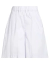 Liviana Conti Woman Shorts & Bermuda Shorts Lilac Size 2 Cotton, Polyamide, Elastane