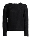 Liviana Conti Woman Sweater Black Size 10 Cashmere, Polyamide In Black