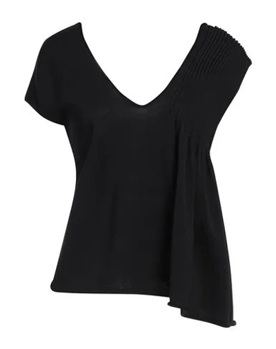 Liviana Conti Woman Sweater Black Size 8 Viscose, Polyamide, Elastane