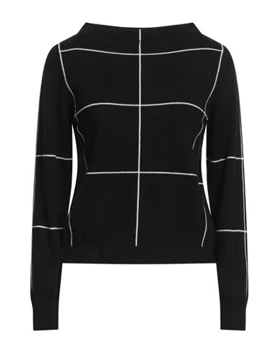 Liviana Conti Woman Sweater Black Size 12 Virgin Wool