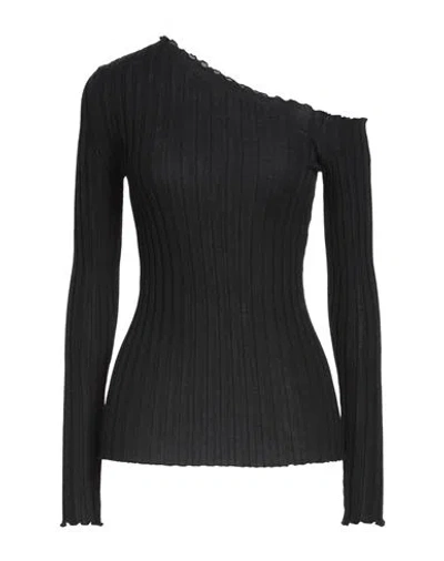 Liviana Conti Woman Sweater Black Size 8 Virgin Wool