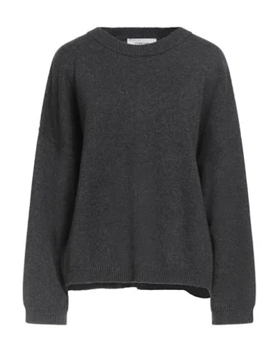 Liviana Conti Woman Sweater Charcoal Size L Cashmere, Polyamide