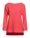 Liviana Conti Woman Sweater Coral Size 4 Viscose, Polyamide In Red