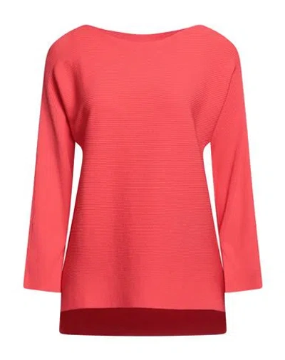 Liviana Conti Woman Sweater Coral Size 4 Viscose, Polyamide In Red