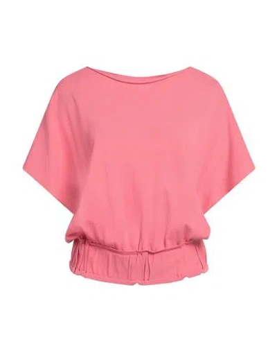 Liviana Conti Woman Sweater Coral Size 6 Viscose, Polyamide In Pink