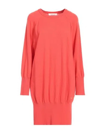 Liviana Conti Woman Sweater Coral Size 6 Cashmere, Polyamide In Red
