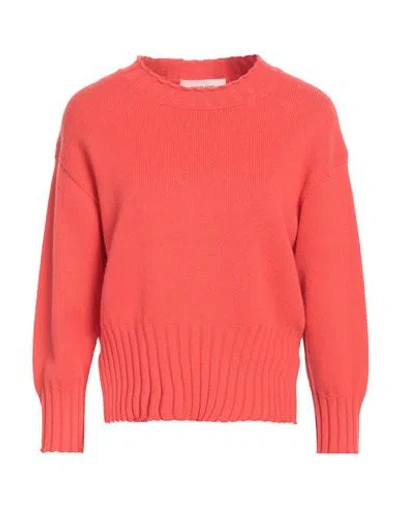 Liviana Conti Woman Sweater Coral Size 8 Wool, Polyamide In Red