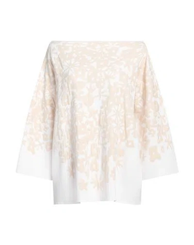 Liviana Conti Woman Sweater Cream Size 10 Viscose, Polyamide, Polypropylene In White