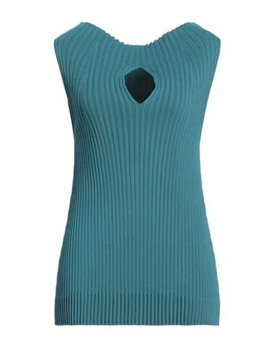 Liviana Conti Woman Sweater Deep Teal Size 6 Viscose, Polyamide In Green